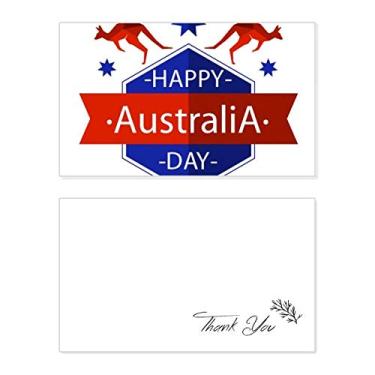 Imagem de Happy Australia Day Ilustração de avestruz e estrelas Cartão de agradecimento Papel de aniversário Saudações Casamento Apreciação