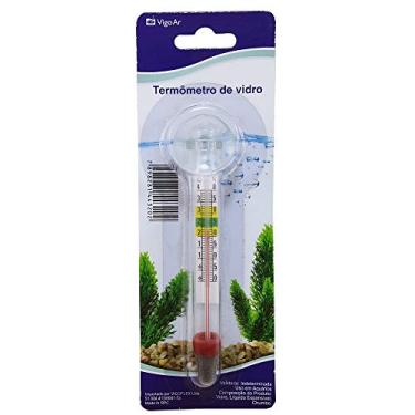 Imagem de Termômetro de vidro para Aquário com Ventosa Vigo Ar