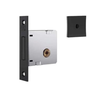 Imagem de Fechadura Trava Auxiliar Stam 1004 Simples Rq1 Tetra Preto