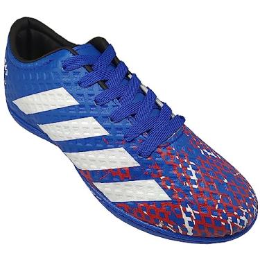 Imagem de Chuteira Infantil Futsal Tênis Futebol de Salão Runway Azul Cor:Azul;Tamanho:31