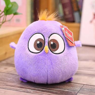 Imagem de Angry Birds roxo boneca de pelúcia brinquedo macio kawaii pelúcia animal B