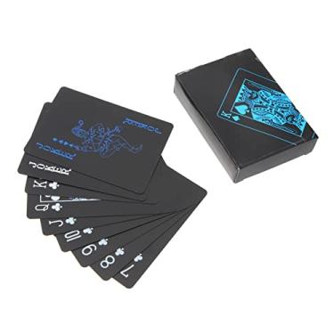 Imagem de Toyvian 2 Caixas Cartas Legais Cartas De Jogar Revestidas Cartas De Pôquer à Prova Dágua Baralho Preto Cartões De Pôquer Em Pvc Baralho Plastico Área De Trabalho Mesa De Pôquer Plástico