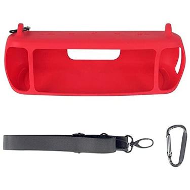 Imagem de MOUDOAUER Capa protetora para alto-falante Bluetooth macio + alça de cinto para Anker para Soundcore Motion + acessórios de alto-falante acessório de fone de ouvido