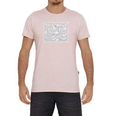 Imagem de Camiseta Billabong Crayon Wave Iv Masculina Rosa