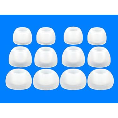 Imagem de Conjunto de 12 peças (TRS-W) 4S/4M/4L adaptadores de orelha de reposição para fones de ouvido de fones de ouvido compatíveis com Philips SHE SHO SHS SHQ SHB Series intra-auriculares