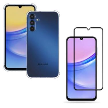 Imagem de Capa Capinha Anti Impacto + Película de Vidro Temperado 3D Compatível Com Samsung Galaxy A15 - (Hard Glass Store)