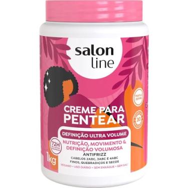 Imagem de Salon Line, Creme de Pentear, Definição Ultra Volume, Vegano - Para Cabelos Ondulados, Cacheados, Crespos e em Transição, 1kg