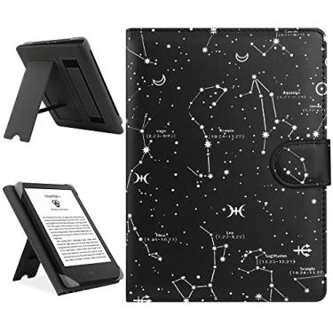 Imagem de HoYiXi Capa universal compatível com Kindle Paperwhite/15.2 cm novo Kindle 2022 e 2019/Kobo Clara HD/Kobo Clara 2E capa de couro com suporte para PocketBook de 6 a 6,8 polegadas/Tolino/Sony E-Book