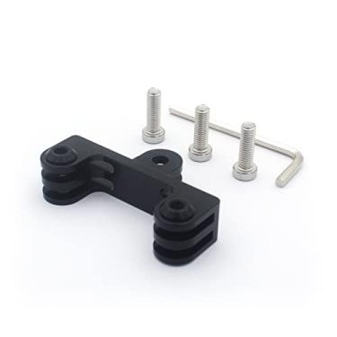 Imagem de Adaptador duplo duplo de alumínio para GoPro Hero 12/11/10/9/8/7/6/5/4, DJI Osmo Action, AKASO, Campark e outras câmeras de ação com 3 parafusos - Compatível com caixas de câmera e monopés portáteis