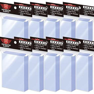 Imagem de 1000 Pcs Card Sleeves Toploaders for Trading Cards, Soft Penny Card Sleeves Card Protectors Plastic Card Holders Fit for MTG, Baseball Card, Sports Cards, Game Card Standard Cards