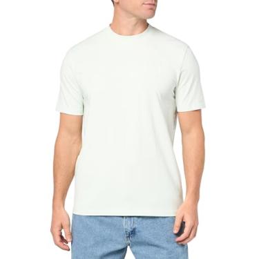 Imagem de GUESS Camiseta masculina de manga curta Eco Alphy, Água pálida, G