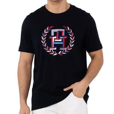 Imagem de Camiseta Tommy Hilfiger Logo Laurel Multicolour Tee