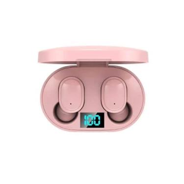 Imagem de Fones de Ouvido Auriculares DIY com Temporizador, Fones de Ouvido E6S E A6s Bluetooth 5.0 Compatível com todos os aparelhos, Sem Fio para Homens e Mulheres. (Rosa)