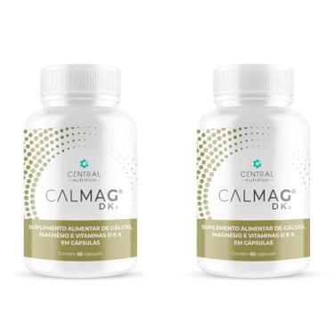 Imagem de Kit 2x Calmag DK2 - Cálcio+Magnésio+Vitaminas D/K 500mg - 60 Cápsulas - Central Nutrition
