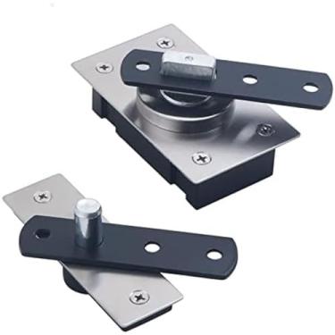 Imagem de Dobradiça de porta de madeira pesada, dobradiça de porta de aço inoxidável de 360 ​​graus, fácil de instalar