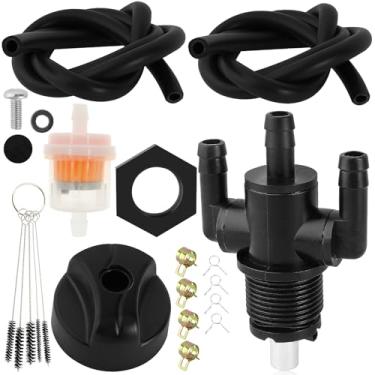 Imagem de Pênis de válvula de desativação de combustível QAZAKY 3-Way para Polaris 7052161 ATP ATV Magnum Ranger Trail Blazer Boss Worker Xpedition Xplorer 325 330 335 400 425 500 600 700QAZAKY 3-Way Petcock Re