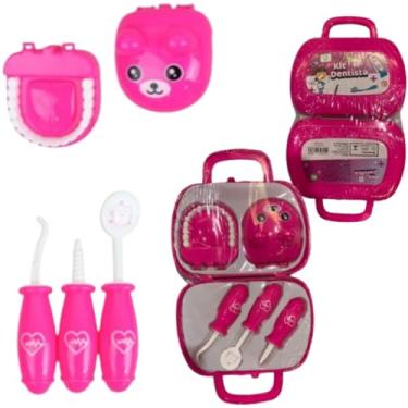Imagem de KIT DENTISTA NA MALETINHA COM BOCA E ACESSÓRIOS 5PÇS NA MALETA BRINQUEDO EDUCATIVO DIDATICO ESTIMULA IMAGINAÇÃO SAÚDE BUCAL INFANTIL (ROSA)