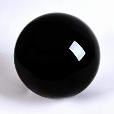 Imagem de DSJUGGLING Bola de acrílico preta sólida para contato de 80 mm - ótima para truques de mágica e iniciantes a profissionais