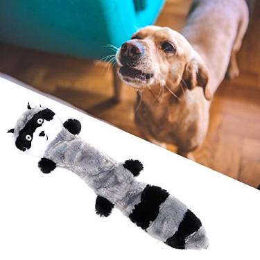 Imagem de Brinquedos Estridentes para Cães Com Som, Brinquedos para Cães de Pelúcia, Limpeza de Dentes de Cachorro, Brinquedos Interativos Molares para Treinamento (Cinza)