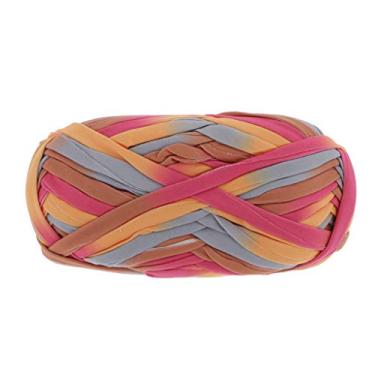 Imagem de Fio de poliéster grosso de 100 g para cobertores de tricô e crochê | Fio de tecido macio para pele delicada e boa elasticidade | Fio de lã gigante multicolorido para - 45