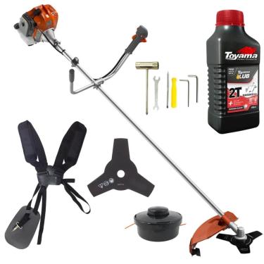 Imagem de Aparador de Grama Á Gasolina Tekna RL520ACN-TK Profissional de Alta Cilindrada 52cc 2HP Alta Potência 9000rpm Alta Perfomance + ÓLEO TOYAMA 2T