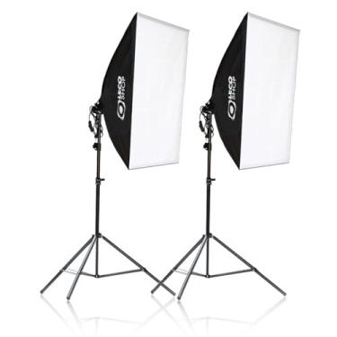 Imagem de Kit Youtuber 2 Softbox 50 X 70 E27 Luz + 2 Tripés 2m