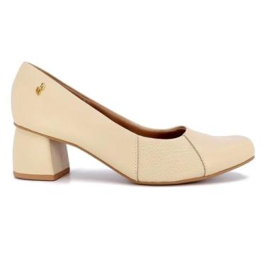 Imagem de Sapato Scarpin Feminino Usaflex AC2526007 salt bloco Vanilla