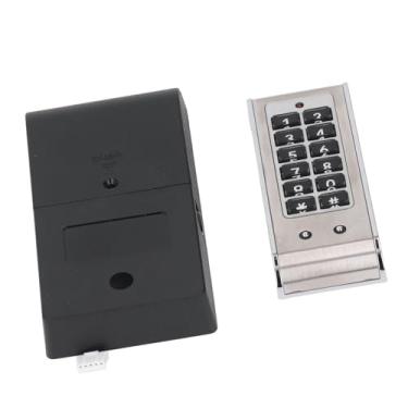Imagem de Fechadura eletrônica de gabinete, fechadura com senha de gabinete com número inteligente, bloqueio de teclado digital, clássico, caixa digital, entrada sem chave, maçaneta de porta, gaveta de arquivo,