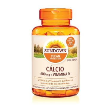 Imagem de Suplemento Alimentar Sundown Cálcio 600mg + Vitamina D 120 Comprimidos