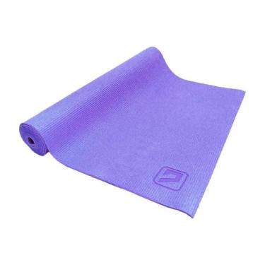 Imagem de Tapete Yoga Pilates Roxo Exercício Treino Eva Simples Liveup