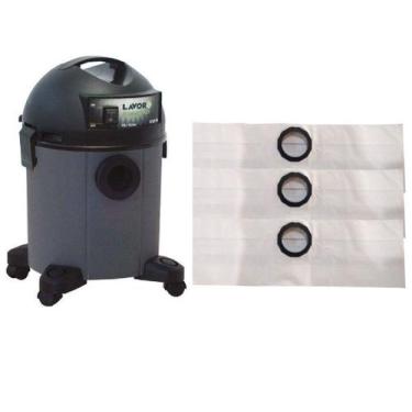 Imagem de Saco Descartável Aspirador Pó Lavor Wash Compact Eco 22 L C/ 03 Un. - 