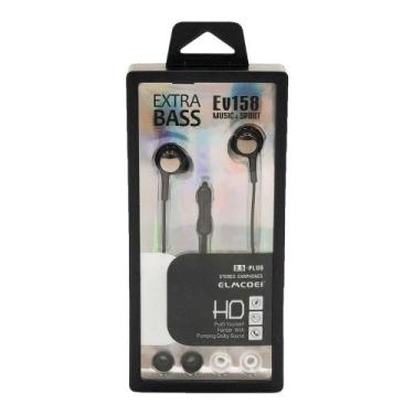 Imagem de Fone de Ouvido P3 EV158 Preto - Elmcoei - Quanhe