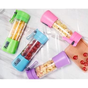 Imagem de Mini Liquidificador Shake Juice Cup Portátil Com Usb Rosa - Knup Liqui