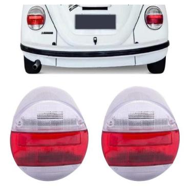 Imagem de Par Lente Traseira Fusca Fafá 1979/86 Itamar 1993/96 Cristal - Indcar