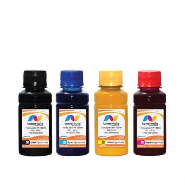 Imagem de Kit 4 Tinta Tankfull Para Cartucho HP 950 951, Impressora 8600 810 861