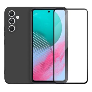 Imagem de Película de Vidro 3D Tela Toda + Capa Capinha Case Premium Preta para Samsung Galaxy M54