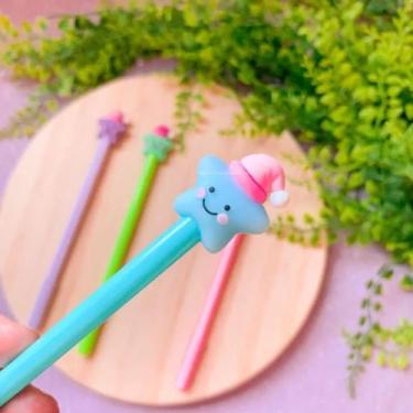 Imagem de Kit 12 unidades de Canetas em gel boa noite estrela macia moderna - Fi