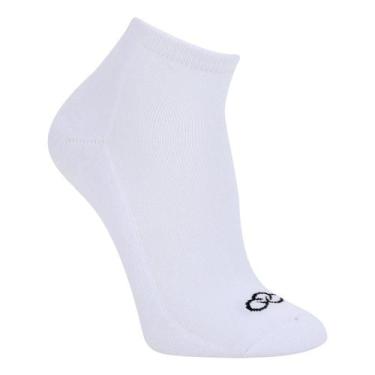 Imagem de Meia Olympikus Cano Curto Feminina, Branco, 33/38