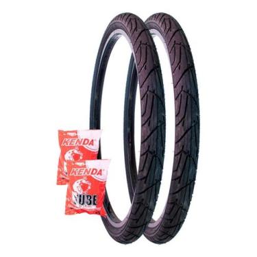 Imagem de Par Pneu Bike Praieiro Levorin Aro 26x1.95 + 2 Camaras Kenda, Praieiro