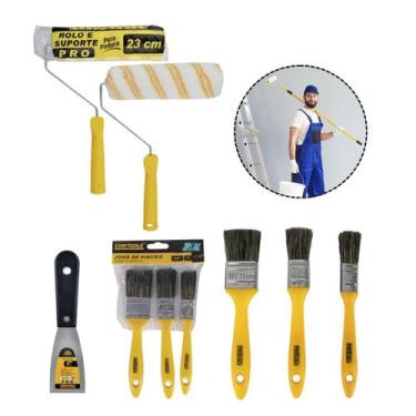 Imagem de Kit Pintura 5 pçs Multiuso Econômico Pintura P/ Parede 24cm - STARTOOL