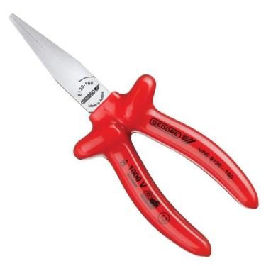 Imagem de Alicate de Bico Chato Longo 6" Isolado Gedore VDE 8120-160