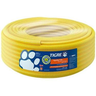 Imagem de 2 Conduite Amarelo Tigre Flex 25mm 3/4 Rolo 50m Corrugado