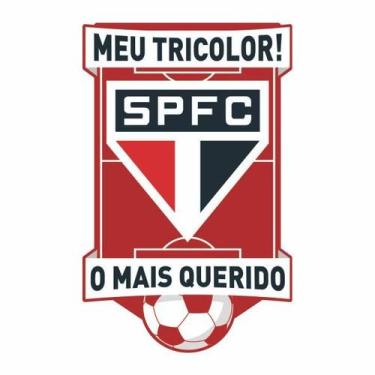 Imagem de Painel Festa São Paulo Decoração Tricolor Aniversário 46,5cm - Piffer