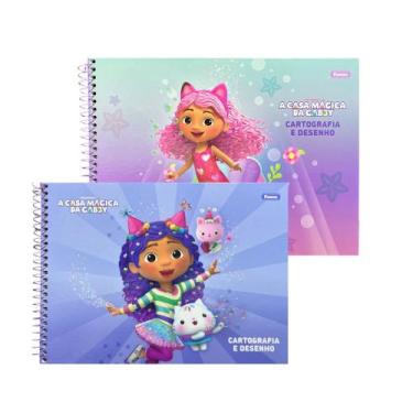 Imagem de Caderno Cartografico 80F A Casa Magica Da Gabby Foroni 