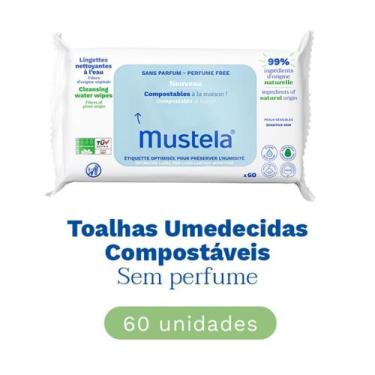 Imagem de Toalhas Umedecidas Compostáveis sem Perfume 60 unidades Mustela