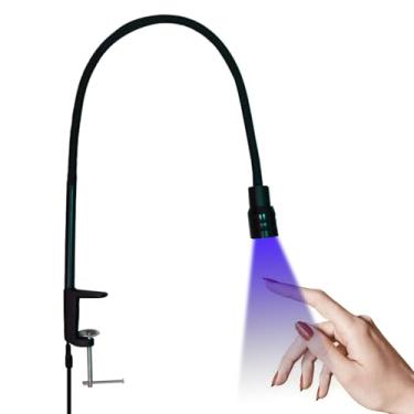 Imagem de Luz de Chicote para Tecnologia de Cílios, Lâmpada de Mesa Portátil, Lâmpada de Chicote LED para Tecnologia de Unhas, Cura Com UV, Lâmpada para Extensões de Cílios e Cílios