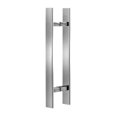 Imagem de Puxador Inox 304 Duplo 60X40cm H Barra Chata Polido 30*10mm - Desicon