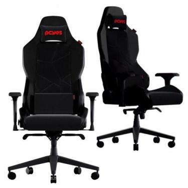 Imagem de Cadeira Gamer Cor Preto Pcyes Vulcan Suporta Até 150Kg Confortável  Co