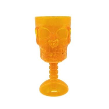 Imagem de Taça Halloween Caveira Sombria - Festas e Fantasias, Laranja