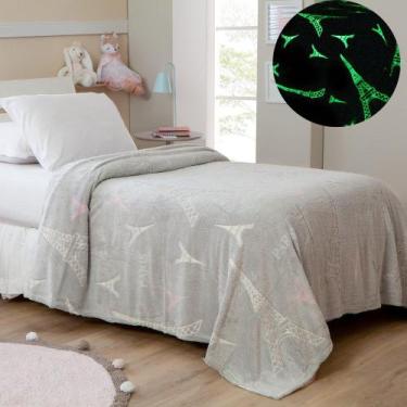 Imagem de Manta Infantil de Microfibra Solteiro Shine - Brilha no Escuro - Cortt